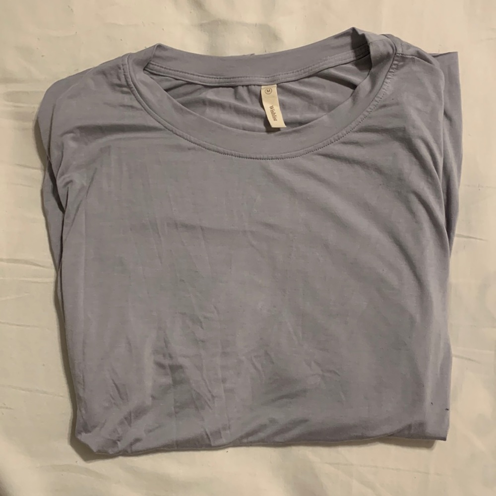 GUC Wishlist Gray Babydoll Top Sz M